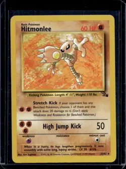 1999 Pokemon Fossil Hitmonlee #22/62 - Image 1