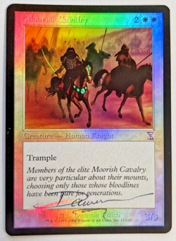 MTG FOIL Moorish Cavalry SIGNED BY DAMEON WILLICH - Image 1
