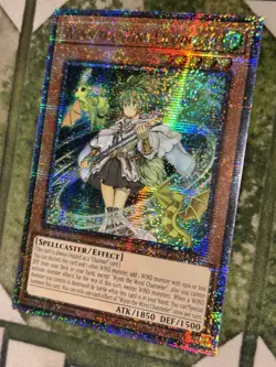 YuGiOh WYNN THE WIND CHANNELER Quarter Century Secret Rare RA01-EN018 - Image 1