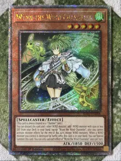 YuGiOh WYNN THE WIND CHANNELER Quarter Century Secret Rare RA01-EN018 - Image 2