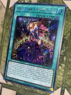 YuGiOh MAGICIAN'S SALVATION Platinum Secret Rare RA01-EN068 - Image 1