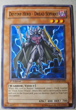 Yugioh Destiny Hero - Dread Servant LODT-EN004 Light of Destruction-1st Edition - Image 1