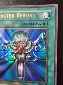 Yu-Gi-Oh! Monster Reborn, LOB-E096, 1st Edition, Vintage, Ultra Rare - Image 3