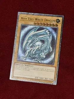 YUGIOH NA ENHANCED Blue-Eyes White Dragon OP28-EN001 Ultimate Rare NM #3 - Image 1