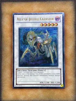 Yugioh Ally of Justice Catastor TU07-EN000 Ultimate Rare NM - Image 1