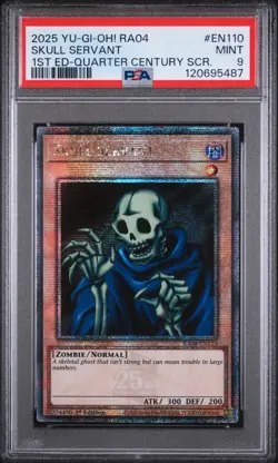 Skull Servant RA04-EN110 1st Edition QCR Yugioh PSA 9 *487 - Image 1