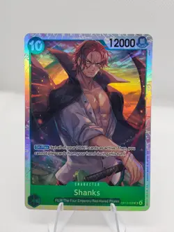 Shanks OP13-028 SR Super Rare English Green One Piece TCG - Image 1