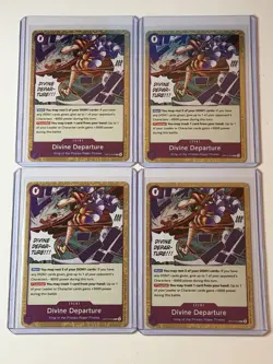 Divine Departure OP13-076 Event 4 Card Play Set Lot One Piece - Image 1