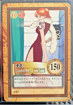 BANDAI One Piece Hyper Battle NAMI SCARCE C296 EARLY CARD VINTAGE LUFFY CREW - Image 1
