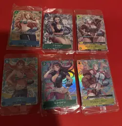 One Piece TCG EXCLUSIVE Asia Mini Tin Vol 2 Set of 6 Promo Foil Cards (SEALED) - Image 1