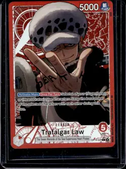 2026 One Piece Azure Sea's Seven Trafalgar Law Leader Alternate Art #OP14-001 - Image 1
