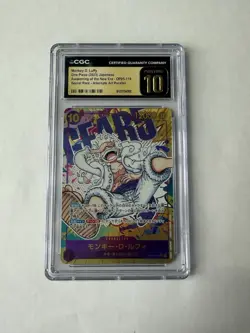 2023 ONE PIECE AWAKENING OF THE NEW ERA JPN MONKEY D. LUFFY CGC 10 PRISTINE - Image 1