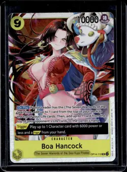 2026 One Piece Azure Sea's Seven Boa Hancock Super Rare #OP14-112 - Image 1