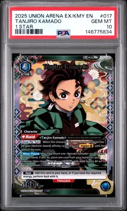 Union Arena TCG Tanjiro Kamado Alt Art Holo PSA 10 Gem Mint Demon Slayer - Image 1