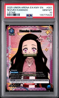 Union Arena TCG Nezuko Kamado Alt Art Holo PSA 10 Gem Mint Demon Slayer - Image 1