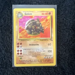 Vintage Pokemon Card - Golem 36/62 Fossil LP/MP - Uncommon - Image 1
