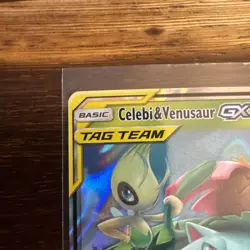 Celebi & Venusaur GX Full Art Ultra Rare Holo Team Up 1/181 Pokemon TCG Card NM - Image 2