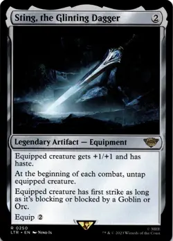 MTG Sting, the Glinting Dagger | NM | Lord of the Rings (LTR) - Image 1