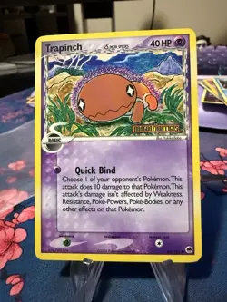 Trapinch 69/101 Reverse Holo Common EX Dragon Frontiers Pokemon Card - Image 1