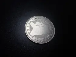 Pokemon Card Meiji Promo Metal Battle Coin Silver Ditto #6304 PLAY - Image 2