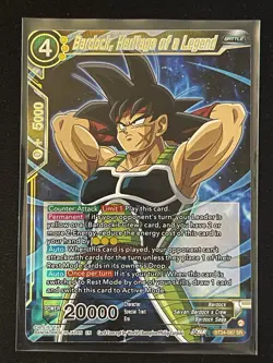 Dragon Ball Super Card Game Bardock, Heritage of a Legend SR Foil Card - Image 1