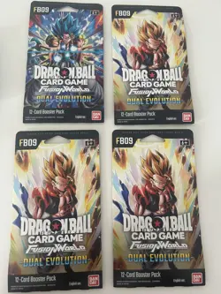 Dragon Ball Super Card Game Fusion World FB09 Dual Evolution Booster Packs x4 - Image 1