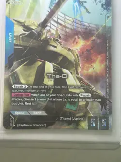 The-O GD03-002 LR+ Alt Art Steel Requiem Gundam TCG Card Game CCG English NM - Image 3