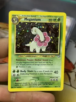 Meganium 11/111 10/111 Neo Genesis 2000 Holo Vintage Pokemon Card Lot WOTC - Image 3