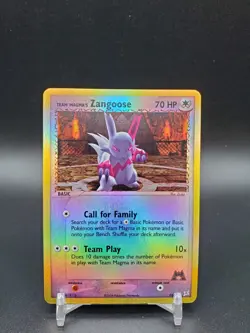 Team Magma’s Zangoose 23/95 Reverse Holo Rare LP/MP Pokemon Card - Image 1