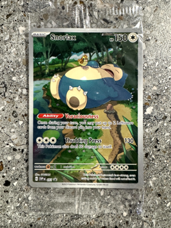 Pokemon TCG Cards Snorlax SVP051 Illustration Rare Black Star Promo Holo SEALED - Image 1