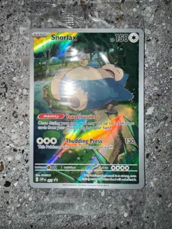 Pokemon TCG Cards Snorlax SVP051 Illustration Rare Black Star Promo Holo SEALED - Image 3