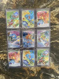 30th First Partner Promos Set Charmander, Squirtle, Bulbasaur 2X 9 Cards Total - Image 2