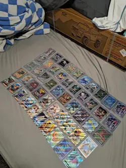Pokemon TCG Foil Card Lot 50 Cards English Illustration/Double Rare and Trainers - Image 1