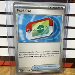 Pokemon TCG Poke Pad Trainer Item Card 198/217 English Standard Single Card - Image 1