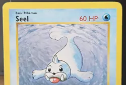 Pokemon Seel 60 HP Uncommon Base Set Shadowless 041/102 Regular TCG Card 1999 - Image 2