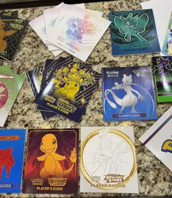 LOT, 30 Pokemon TCG ETB Player's Guides, 6 Posters, 4 Jumbo Cards, 2 Coins, 151 - Image 3
