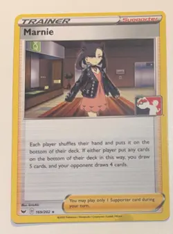 Pokemon Marnie Prize Pack Series 1 Promo Pokemon Card Play Stamp TCG - Image 2