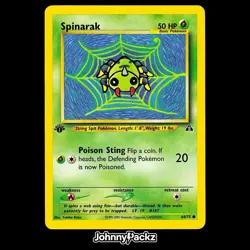 Spinarak 64/75 - 2001 Neo Discovery 1st Edition - Pokemon Card NM - Image 1