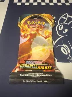 Pokemon TCG Sword & Shield Darkness Ablaze Sleeved Booster Pack - 10 Cards | NEW 820650807121 - Image 1
