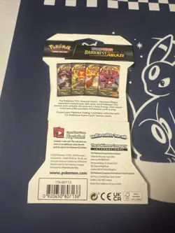 Pokemon TCG Sword & Shield Darkness Ablaze Sleeved Booster Pack - 10 Cards | NEW 820650807121 - Image 2