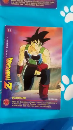 Carte Dragon Ball Z Fighting Cards n° 83 Dbz Panini Baddack Bardock - Image 1