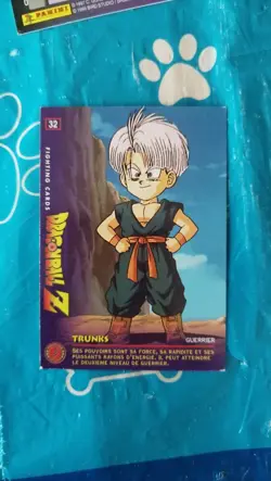Carte Dragon Ball Z Fighting Cards Non Grattee n° 32 Dbz Panini Trunks - Image 1