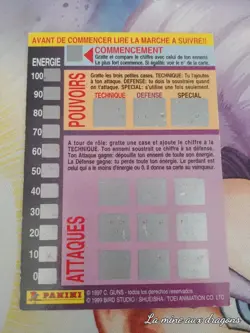 Carte Dragon Ball Z Fighting Cards Non Grattee n° 85 Dbz Panini Dore Doore - Image 2