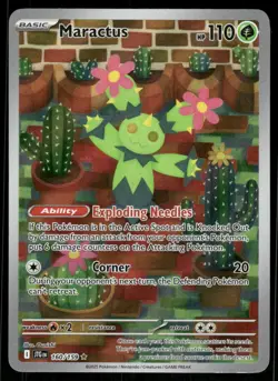 Pokemon Cards Maractus 160/159 Journey Together Illustration Rare NM *3 - Image 1