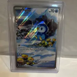 Pokemon Piplup 098/094 Me02: Phantasmal Flames Illustration Rare Holo 70 HP Card - Image 1