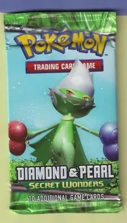 Pokemon "Secret Wonders" 10-Card Sealed Booster Pack (Roserade) X1 - Image 1