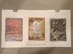 Pokemon 151 Mew & Mewtwo Ultra Premium Collection UPC 3 Card Promo Set - Image 1