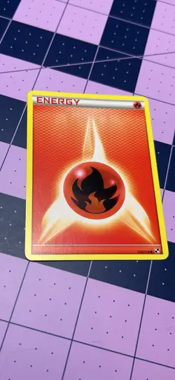 Pokemon TCG Fire Energy 106/114 Black & White Regular Card - Image 1