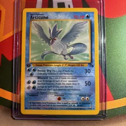 Pokemon TCG Articuno 17/62 Fossil Unlimited Non-Holo Card 1st Edition - Image 1