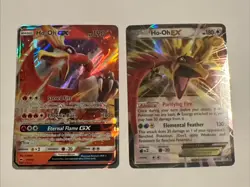 Pokemon HO-OH 2 Card Lot ~ GX EX Holo - Image 1
